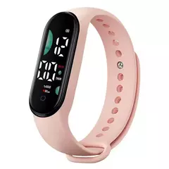 M9 eletrônico led touch control watch, relógio de pulso multifuncional imperme - comprar online