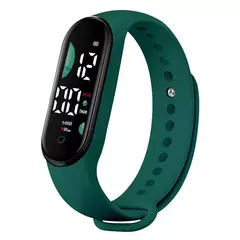 M9 eletrônico led touch control watch, relógio de pulso multifuncional imperme - loja online