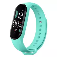 M9 eletrônico led touch control watch, relógio de pulso multifuncional imperme - comprar online