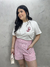 SHORT GIOH ROSA E BRANCO