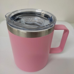 Caneca Térmica 350ml Café Isolada Aço Inoxidável Com Alça Viagem Vácuo Par - loja online