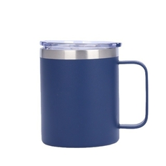 Caneca Térmica 350ml Café Isolada Aço Inoxidável Com Alça Viagem Vácuo Par