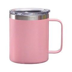 Caneca Térmica 350ml Café Isolada Aço Inoxidável Com Alça Viagem Vácuo Par