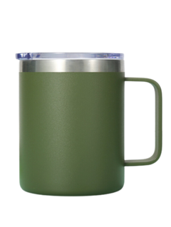 Caneca Térmica 350ml Café Isolada Aço Inoxidável Com Alça Viagem Vácuo Par - comprar online