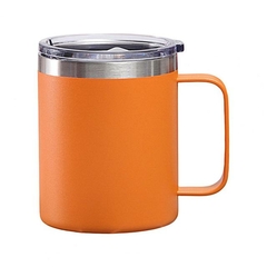 Caneca Térmica 350ml Café Isolada Aço Inoxidável Com Alça Viagem Vácuo Par - oshoptrends