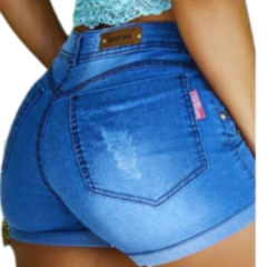 Short Feminino Jeans 4 Botões Curto na internet