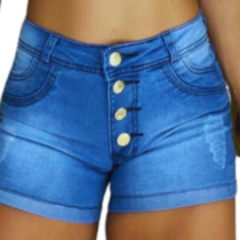 Short Feminino Jeans 4 Botões Curto - LOJAN2