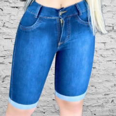 Short Jeans Feminino Modelo Ciclista - comprar online