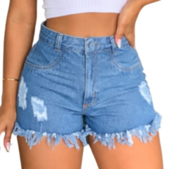 Short Jeans Feminino Detonado