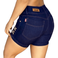 Kit 2 Bermudas Jeans Feminino Premium Cintura Alta Com Lycra - loja online