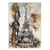 Placa Decorativa A4 Torre Eiffel Paris Outono Pintura