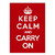 Placa Decorativa Keep Calm And Carry On Decoração Poster