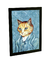 Quadro Decorativo Gato Van Gogh Poster c/ Moldura