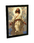 Quadro Decorativo A4 Jesus Cristo De Branco Decoração Fé Poster