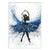 Placa Decorativa A4 Balé Decoração Bailarina Azul Poster