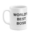 Caneca World's Best Boss Engraçada Presente Chefe