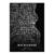 Placa Decorativa A4 Mapa Milwaukee Wisconsin Eua Black