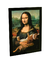 Quadro Decorativo Monalisa Gato Humor Arte Geek Tumblr 01