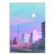 Placa Decorativa A4 Cidade Aesthetic Vaporwave Tons Pastel