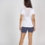 T-Shirt Skin Fit Refletivos Alto Giro Branco Optico - Multfit