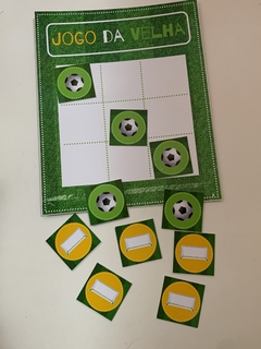 Kit Jogo da Velha com Bloquinho - Futebol - Criando Encantos