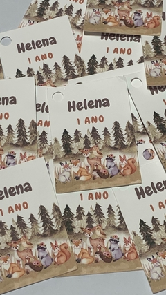 Kit Tags Personalizadas - Bosque (15 un.)