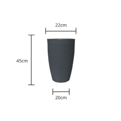 vaso cone riscato 45 em polietileno - comprar online