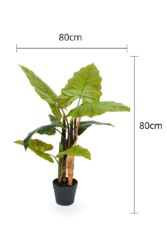 Planta Arvore Artificial Taro Sem vaso 80cm - comprar online