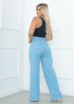 Calça Jeans Feminina Wide Leg Premium Casual - Boutelle