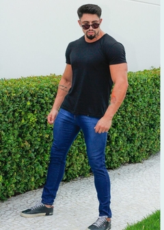 Calça Jeans Com Elastano Skinny Clássica Moda na internet