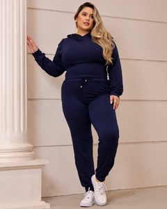 Conjunto Feminino De Inverno Plus Size Moda Feminina Casual na internet