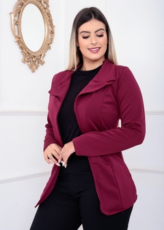 Imagem do Maxi Blazer Boutelle Neoprene Longo Premium Social Feminino