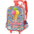 Mochila de Rodinhas Com Alça Luxcel Up4You Ice Cream - Vermelho