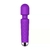 Vibrador Varinha Mágica roxo com 20 modos de vibração, ideal para momentos de prazer.