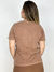 CAMISETA FEM KISS MARRON - Moos Store - Moda Feminina Online