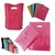 Kit Sacolas Plásticas Alça Vazada Pink 30x40 - 2 kg/ 120un