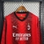 Camisa Milan Home 23/24 - Manga Longa - Torcedor Puma Masculina - Vermelho e Preto - Camisas de Futebol | Bravus Sports