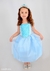 Fantasia Vestido Frozen Azul Infantil Festa Luxo Capa na internet