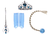 Fantasia Vestido Frozen Azul Infantil Festa Luxo Capa e Acessórios na internet
