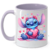 Caneca Personalizada Interior e Alça Lilas Stitch Com nome na internet