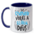 Caneca Personalizada Alça e Interior Azul Escuro João 11:40 - comprar online