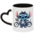 Caneca Personalizada Stitch Com nome Interior e Alça de Coração Preto na internet