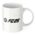 Caneca de porcelana branca com design da EA Sports e logo do jogo FC 25, capacidade de 325ml.