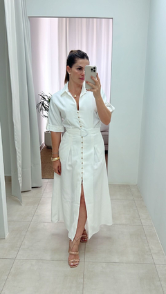 Vestido Mid Botões