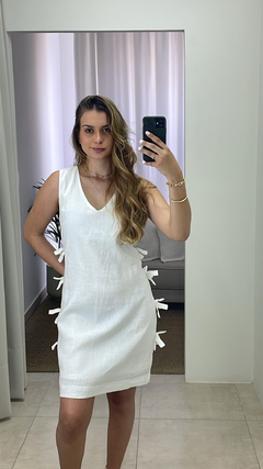 Vestido Linho Laços