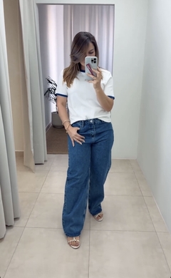 Calça Jeans Pantalona Louise