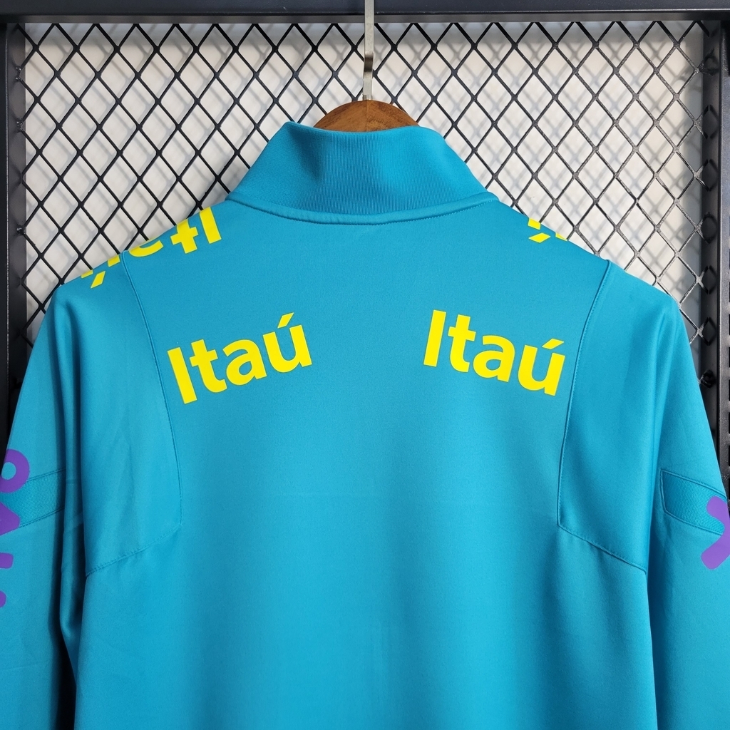 Jaqueta Corta-Vento Brasil 23/24 Masculino Nike - Azul