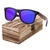 Barcur preto noz madeira óculos de sol polarizado - loja online