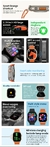 Ultra NFC Smartwatch para homem e mulher, GPS Track, Bluetooth Call, BT Music, J - loja online