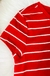 Camiseta Manga Curta Vermelha Listras brancas Tommy Hilfiger na internet